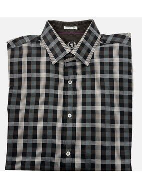 Bugatchi Uomo Men's Long Sleeve Button Down Cotton Shirt